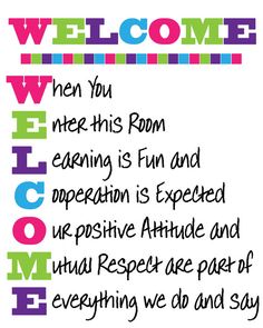Welcome 